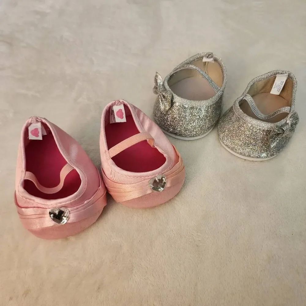 Build A Bear Bundle of Dress Shoes Satin Heels